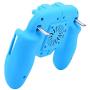 Efaster Mobile Game Controller for PUBG 4in1 Gamepad Shoot and Aim Trigger Phone Cooling (Blue)