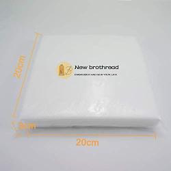 New Brothread No Show Mesh Machine Embroidery Stabilizer Backing 8&quotx8" - 100 Precut Sheets - Light Weight 1.8 oz - Fits 4x4 and 6x6 Hoops