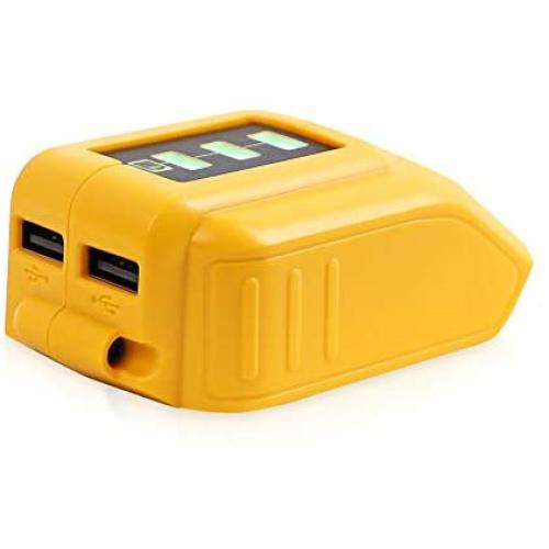 DSANKE 12V/20V Max USB Power Source for Dewalt DCB090 Converters Fit for Dewalt 20V 12V Battery