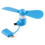 Mini Cell Phone Fan - Colorful and Powerful 2-in-1 Fan for iPhone/iPad/Android Smartphone/Tablet - Cell Phone Summer Accessories - (6-Pack)