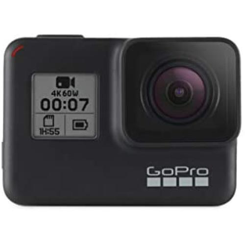 GoPro HERO7 Black — Waterproof Action Camera with Touch Screen 4K Ultra HD Video 12MP Photos 720p Live Streaming Stabilization