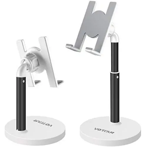Cell Phone Stand Desktop Phone Stand Adjustable Sturdy Aluminum Metal Phone Holder Cradle Dock, Compatible with Phone 11 Pro Xs Max Xr X 8, iPad, Kindle, Tablet (Black) Cell Phone Stand Desktop Phone Stand Adjustable Sturdy Aluminum Metal Phone Holder Cradle Dock, Compatible with Phone 11 Pro Xs Max Xr X 8, iPad, Kindle, Tablet (Black)