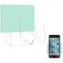 TXesign Adhesive Wall Phone Holder Mount for Smartphones iPhone External Battery Wall Holder Mount (Silky Ice Green & Transparent)
