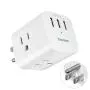 3 Outlet Surge Protector, Multi Plug Outlet Expanders USB Wall Charger with 3 Outlets 3 USB Ports(3.1A), Wall Plug Outlet Extender for Cruise Ship, Home, Office 3 Outlet Surge Protector, Multi Plug Outlet Expanders USB Wall Charger with 3 Outlets 3 USB Ports(3.1A), Wall Plug Outlet Extender for Cruise Ship, Home, Office