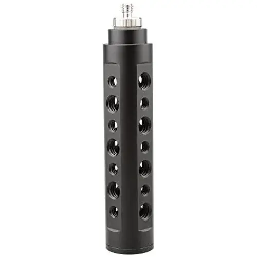 CAMVATE Aluminum Alloy Camera Handle Grip (Black) DSLR Stabilizer Light Mount 1/4" Male Threaded Have a 1/4-20 Thread Hole on The Bottom CAMVATE Aluminum Alloy Camera Handle Grip (Black) DSLR Stabilizer Light Mount 1/4" Male Threaded Have a 1/4-20 Thread Hole on The Bottom