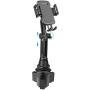 Car-Cup-Holder-Phone-Mount Adjustable Long Pole Automobile Cup Holder Smart Phone Cradle Car Mount for iPhone 11 Pro/XR/XS Max/X/8/7 Plus/6s/Samsung S10 /Note 9/S8 Plus/S7 Edge-Black
