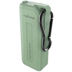 myCharge Adventure Portable Charger Waterproof Power Bank 3350mAh USB Rugged Outdoor External Battery Pack for Camping Accessories, Cell Phone (iPhone, Android for Samsung Galaxy) - Blue