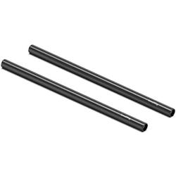 SMALLRIG 12 Inches (30 cm) Black Aluminum Alloy 15mm Rod with M12 Female Thread, Pack of 2 – 1053