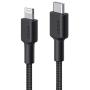 AUKEY USB C to Lightning Cable 6.6ft iPhone 11 Charger [Apple MFi-Certified] Durable Braided Nylon PD Fast Charging Cable iPhone Cable Compatible with iPhone 11 Pro/XS/8 Plus/iPad/Airpods Pro