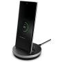 Encased USB C Phone Dock - Desktop Charging Stand with 5ft Power Cable - QuickCharge 3.0 Compatible Charger - USBC Port for Samsung, LG, Motorola and Pixel Models (Aluminum Black)
