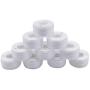 YEQIN 25Pcs Bobbins and Sewing Threads with Bobbin Case and Bobbin Holder for Sewing Machine, Pre-Wound Bobbins Set Standard Size and White Threads for Brother, BabyLock, Janome, Singer, Etc