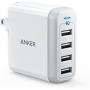 Anker 40W 4-Port USB Wall Charger with Foldable Plug, PowerPort 4 for iPhone 11/XS/XS Max/XR/X/8/7/6/Plus, iPad Pro/Air 2/Mini 4/3, Galaxy/Note/Edge, LG, Nexus, HTC, and More
