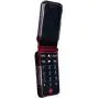 Fitted Leather Case for Alcatel GreatCall Jitterbug Flip Phone for Seniors, Features: Rotating Belt Clip, Screen & Keypad Protection, Secure Fit (Red)