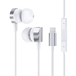 Lightning Earbuds for iPhone, FAPO in-Ear Earphones with Microphone and Controller, MFi Certified, Wired Noise Isolation Headphones for iPhone 11/11 Pro/11 Pro Max/XS/XS Max/XR/X/8/8P/7/7P/6/6S