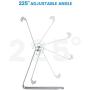 OMOTON Adjustable Tablet Stand iPad Stand Compatible with iPad 10.2 2019, New iPad Pro 11/12.9 inch 2020, iPad 9.7 2018, iPad Mini, iPad Air, Nintendo Switch, and All Cellphones Smart Phones, Grey
