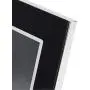 Happy Homewares Modern Polished Silver Aluminium & Black Glass 5" x 7" Picture Frame Happy Homewares Modern Polished Silver Aluminium & Black Glass 5" x 7" Picture Frame