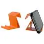 The SkyClip - (Orange, 2 Pack) Airplane Cell Phone Seat Back Tray Table Clip and Sturdy Phone Stand, Compatible with iPhone, Android, Tablets, and Readers