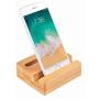 Encozy Cell Phone Stand with Sound Amplifier,Natural Bamboo Wooden Desktop Mobile Phone Holder (Sound Stand)