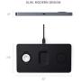 Satechi Trio Wireless Charging Pad - Qi-Certified - Compatible with iPhone 11 Pro Max/11 Pro/11, AirPods Pro, Apple Watch Series 5/4/3/2/1