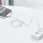 POWERADD Apple Certified iPhone 4 4s 3G 3GS iPad 1 2 3 iPod Touch Nano 30 Pin Charger USB Sync Cable Charging Cord Dock Adapter Data 4 Feet White (1 pcs, White)