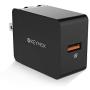 Quick Charge 3.0 18W USB Wall Charger, KEYMOX Fast Charging Cell Phone Adapter Compatible with Samsung Galaxy Note8 / S9 /S8 / S8+, LG G6 / V30, HTC 10 and More Devices-Qualcomm Certified (Black)