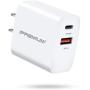 USB C Charger, Fast Charger, IPREMIUM 18W 2-Port Wall Charger with Power Delivery & Quick Charge 3.0, Compact USB C Wall Charger for iPhone 11 Pro/Max/XS/XR/X/8/7/6/Plus, Samsung, LG, Pixel, and More