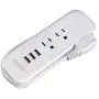 Small Power Strip with USB - NTONPOWER 2 Outlets 3 USB Portable Desktop Charging Station with 15 inches Wrapped Short Extension Cord, Travel Power Strip for for Hotel, Cruise, Home and Office - White Small Power Strip with USB - NTONPOWER 2 Outlets 3 USB Portable Desktop Charging Station with 15 inches Wrapped Short Extension Cord, Travel Power Strip for for Hotel, Cruise, Home and Office - White