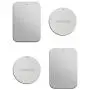 Metal Plate with 3M Adhesive Back for Magnetic Car Mount Cell Phone Holder GPS and Tablet Holder (2 Rectangle & 2 Round) (Sliver) Metal Plate with 3M Adhesive Back for Magnetic Car Mount Cell Phone Holder GPS and Tablet Holder (2 Rectangle & 2 Round) (Sliver)
