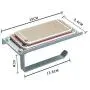 Ingenuitstore Toilet Paper Holder Wall Mount For Bathroom (Silver) Ingenuitstore Toilet Paper Holder Wall Mount For Bathroom (Silver)