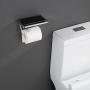 LAER Toilet Paper Holder Bathroom Accessories Tissue Roll Holder with Phone Storage Rack Polished Chrome (Chrome)