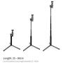 MAXCAM Selfie Stick Tripod Extension Rod for DJI Osmo Pocket, Aluminum Alloy Extension Rod + Aluminum Alloy Tripod + Phone Holder + Accessory Mount. (Osmo Pocket and Mobile Phone NOT Included)