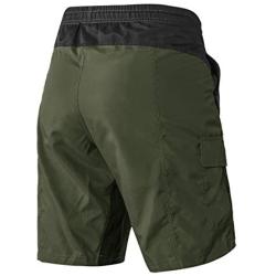 EZRUN Mens 3D Padded Mountain Bike Shorts Lightweight MTB Cycling Shorts