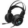 Gaming Headset for PS4 PC Xbox One Controller Noise Cancelling Over Ear Headphones with Mic RGB LED Light Bass Surround Soft Memory Earmuffs