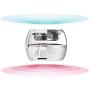 Mini Portable Speaker, 3W Mobile Phone Speaker with 250mAh Lithium Battery Line-in Speaker with Clear Bass 3.5mm AUX Audio Interface, Plug and Play for iPhone, iPad, iPod, Tablet, Computer (White)