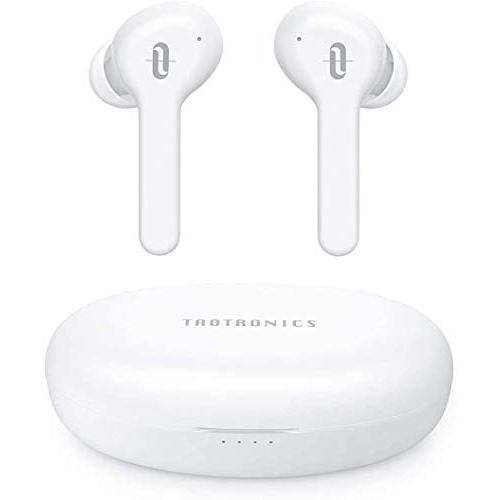 Wireless Earbuds TaoTronics Bluetooth 5.0 Headphones SoundLiberty 53 [2020 Upgrade] Bluetooth Earbuds 50H Playtime Smart Touch Control IPX8 Waterproof Single/Twin Mode Earphones with Built-in Mic