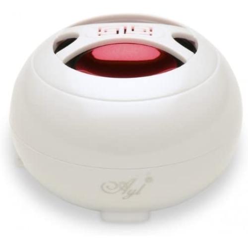 AYL Portable Mini Speaker System with Rechargeable Battery (Pearl White)