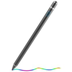 Stylus Pen Digital Pencil Fine Point Active Pen for Touch Screens, Compatible with iPhone iPad and Other Tablets (Black)