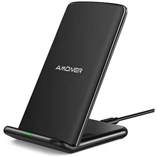 Amoner Wireless Charger, Qi-Certified 15W Fast Wireless Charging Stand Compatible with Galaxy S10/S9/S9+/S8/S8+, iPhone 11/11 Pro/11 Pro Max/Xs Max/Xs/XR/X/8/8Plus(No AC Adpater) Amoner Wireless Charger, Qi-Certified 15W Fast Wireless Charging Stand Compatible with Galaxy S10/S9/S9+/S8/S8+, iPhone 11/11 Pro/11 Pro Max/Xs Max/Xs/XR/X/8/8Plus(No AC Adpater)