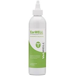 VetWELL Cat and Dog Ear Cleaner - Otic Rinse for Infections and Controlling Yeast, Mites and Odor in Pets - 8 oz