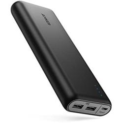 Portable Charger Anker PowerCore 20100mAh - Ultra High Capacity Power Bank with 4.8A Output and PowerIQ Technology, External Battery Pack for iPhone, iPad & Samsung Galaxy & More (Black)