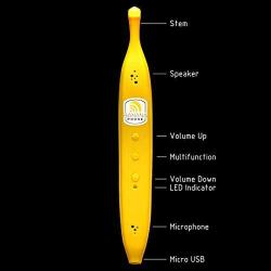 Banana Phone Bluetooth Handset for iPhone or Android Cell Phones