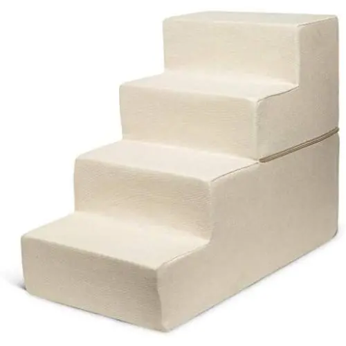 Made in USA Foldable Pet Steps/Stairs with CertiPUR-US Certified Foam for Dogs and Cats by Best Pet Supplies Made in USA Foldable Pet Steps/Stairs with CertiPUR-US Certified Foam for Dogs and Cats by Best Pet Supplies