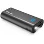 Jackery Portable Charger Bar Power Outdoors 6000mAh Pocket-Sized External Battery Pack Fast Charger Power Bank with Emergency LED Flashlight for iPhone, Samsung and Other Devices - Black