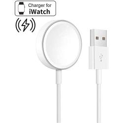 Newest Version for Apple Watch Charger MFi Certified Smart Watch Magnetic Charging Cable Magnetic Charging Pad for Apple Watch Series 5/4/3/2/1 Compatible Size 44mm/42mm/40mm/38mm-White