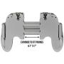 Mobile Game Controller PUBG Mobile Controller Gamepad with Joystick Mobile Trigger for 4-7 Inch Mobile Phones (Black/Gold)