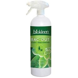 Biokleen Bac-Out Enzyme Stain Remover - 32 Ounce - Natural Foam Spray, Destroys Stains & Odors Safely, for Pet Stains, Laundry, Diapers, Wine, Carpets, Eco-Friendly, Non-Toxic, Plant-Based