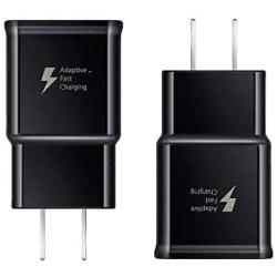 Pantom [2-Pack] Adaptive Fast Charging Rapid Quick Charge Wall Charger Compatible with Samsung Galaxy S10/S10+/S9/S9+/S8/S8+ Note 8/Note 9 & Other Smartphones/Devices [Black]