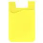 Phone Wallet, ARKTEK Stick On Sleeve Cell Phone Wallet Case Adhesive Silicone Credit Card Holder (Yellow) Phone Wallet, ARKTEK Stick On Sleeve Cell Phone Wallet Case Adhesive Silicone Credit Card Holder (Yellow)