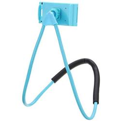 URBANSEASONS Cell Phone Holder Lazy Mobile Phone Mount Stand Universal Lazy Bracket Hanging On Neck DIY Free Rotating Multiple Functions(Blue)