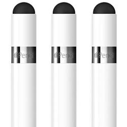 FRTMA [2 in 1] Replacement Cap Compatible with Pencil/Used as Stylus for All Touch Screen Tablets/Cell Phones (Pack of 3), White